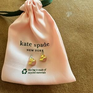 kate spade ♠️ heritage earrings - pink